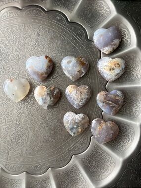 Opalized Petrified Wood Heart